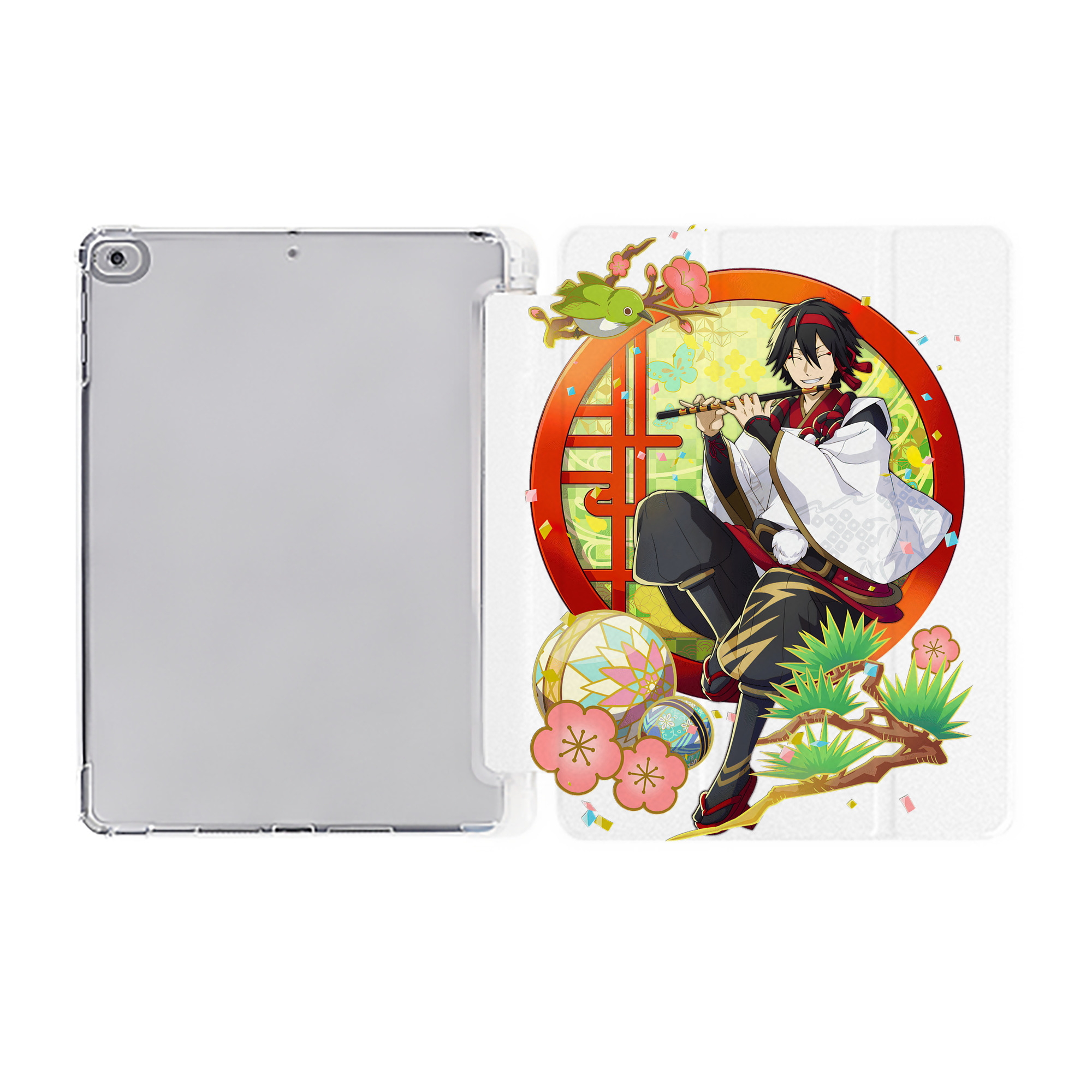 （画像用） 文豪ストレイドッグス Bungo Stray Dogs IPad ケース ペン収納付き 三つ折りスタンド PUレザー×シリコン 対応機種9.5/10.5/10.9インチ